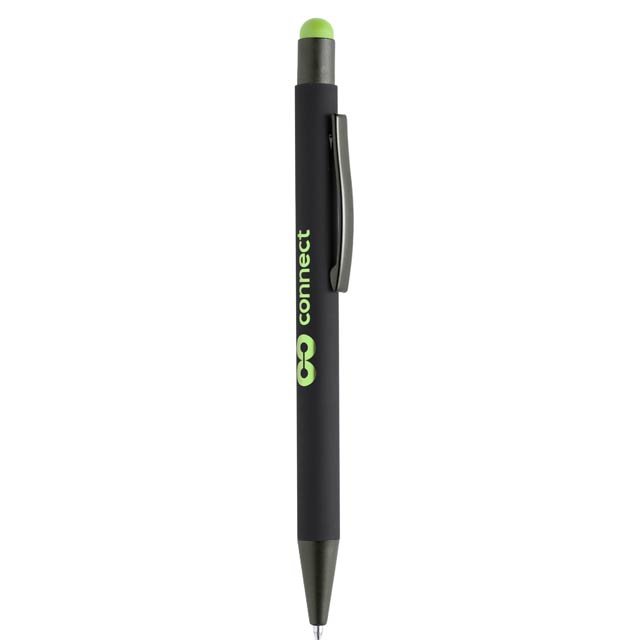 VOJENS Metal Soft-touch Ballpen with Stylus Green
