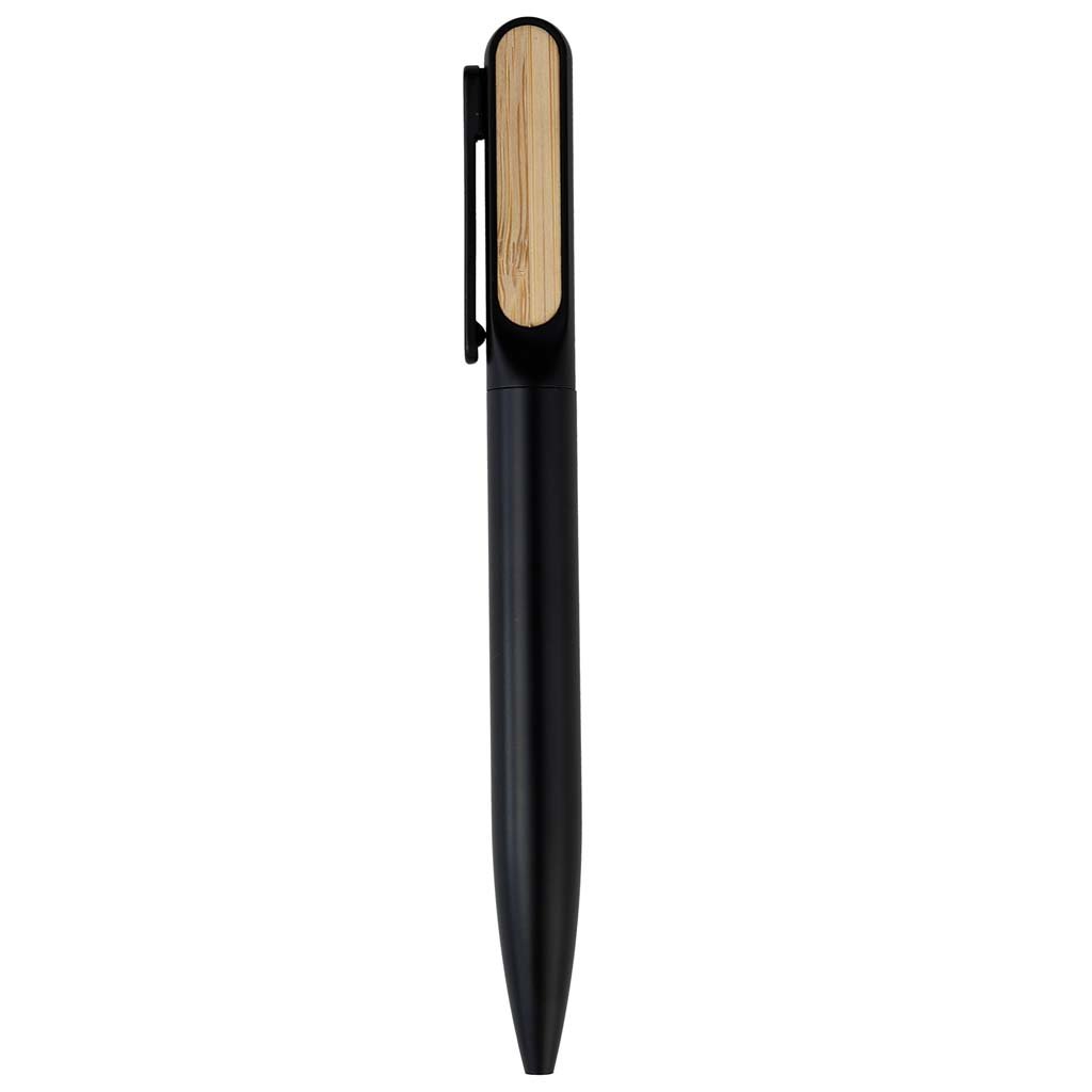 ULMEN Twist Metal Pen with Bamboo on Clip