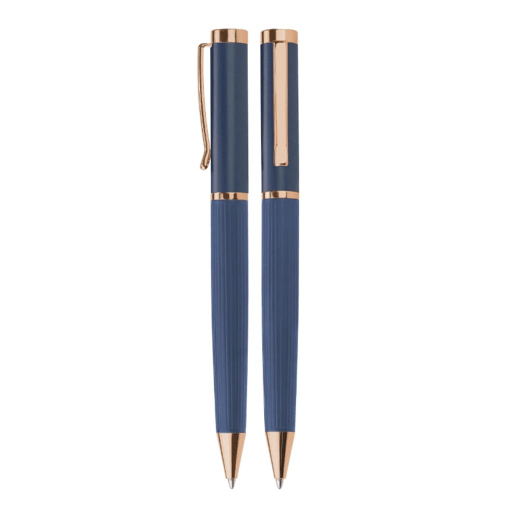 PORI - Metal Ballpoint Pen - Blue - Image 2