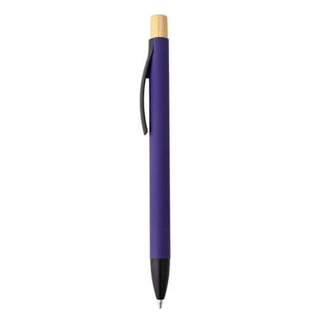 BOLT - Aluminium Push Action Ballpen - Purple - Image 4