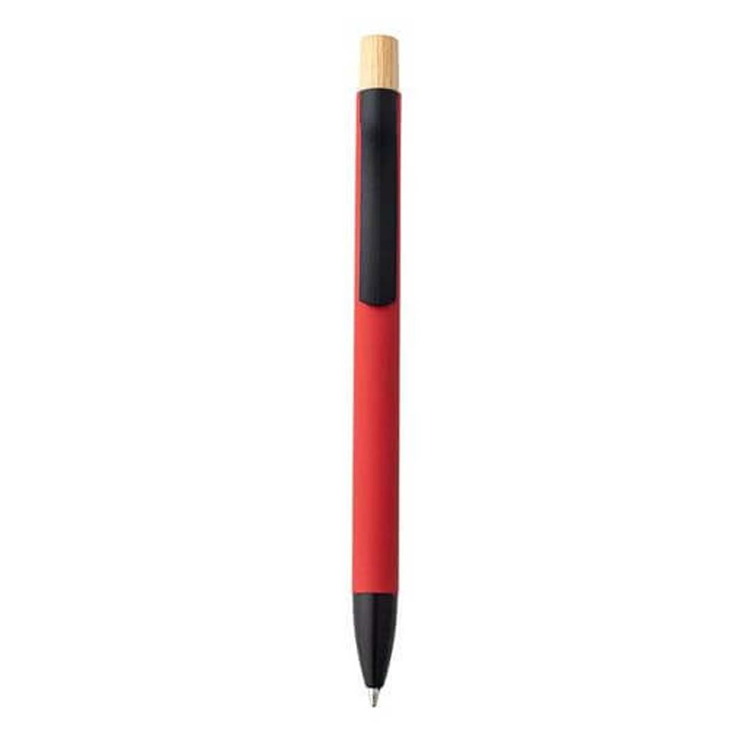 BOLT - Aluminium Push Action Ballpen - Red - Image 2