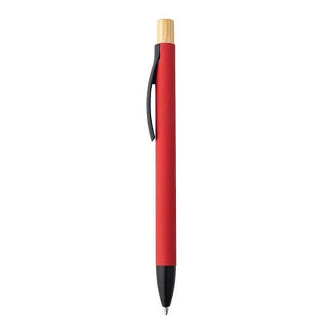 BOLT - Aluminium Push Action Ballpen - Red - Image 4