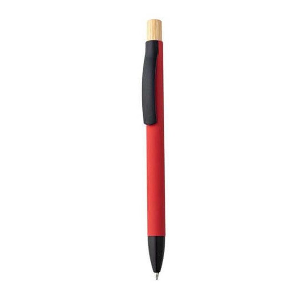 BOLT Aluminium Push Action Ballpen Red