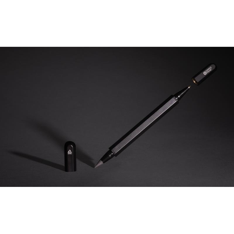 Swiss Peak® Storm RCS Recycled Aluminum Dual Tip Pen - Black - Image 6
