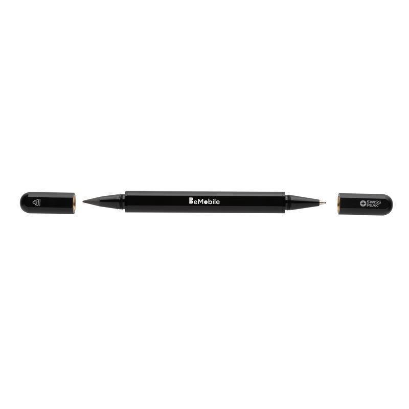 Swiss Peak® Storm RCS Recycled Aluminum Dual Tip Pen - Black - Image 5