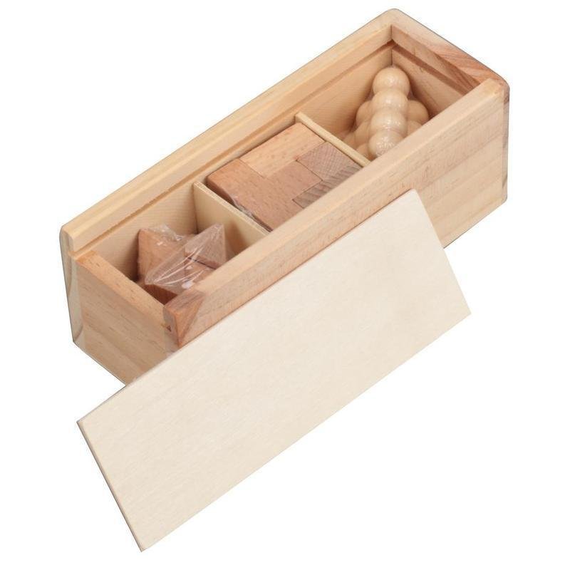 BRENNA eco-neutral 3 pcs Brain Teaser Puzzle Set