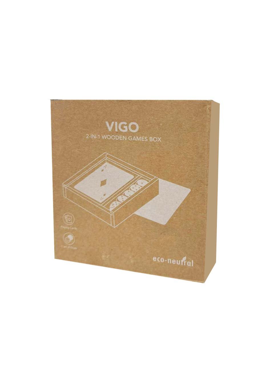 VIGO -eco-neutral 2-in-1 Wooden Games Box - Image 3
