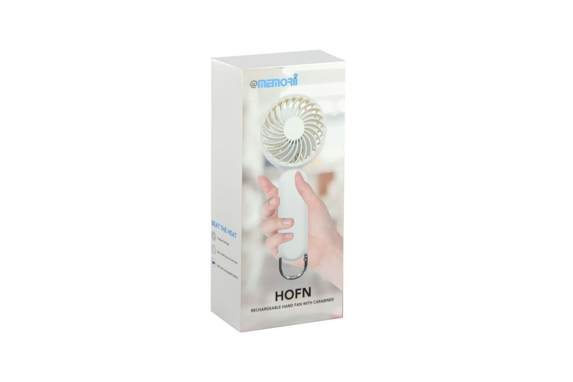 HOFN - Rechargeable Mini Hand Fan - White - Image 5