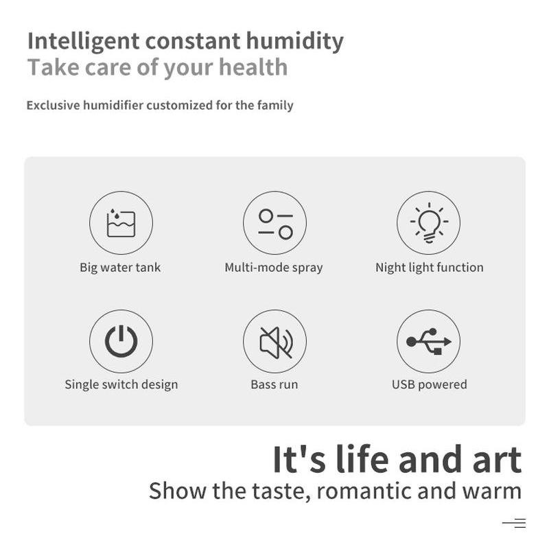 Portable Humidifier X with Light - White - Image 6