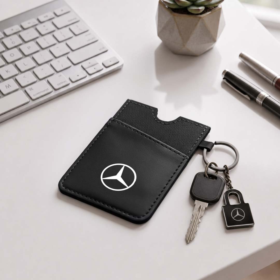 LUGANO - Vertical RFID Cardholder Wallet with Keyring - Black - Image 6