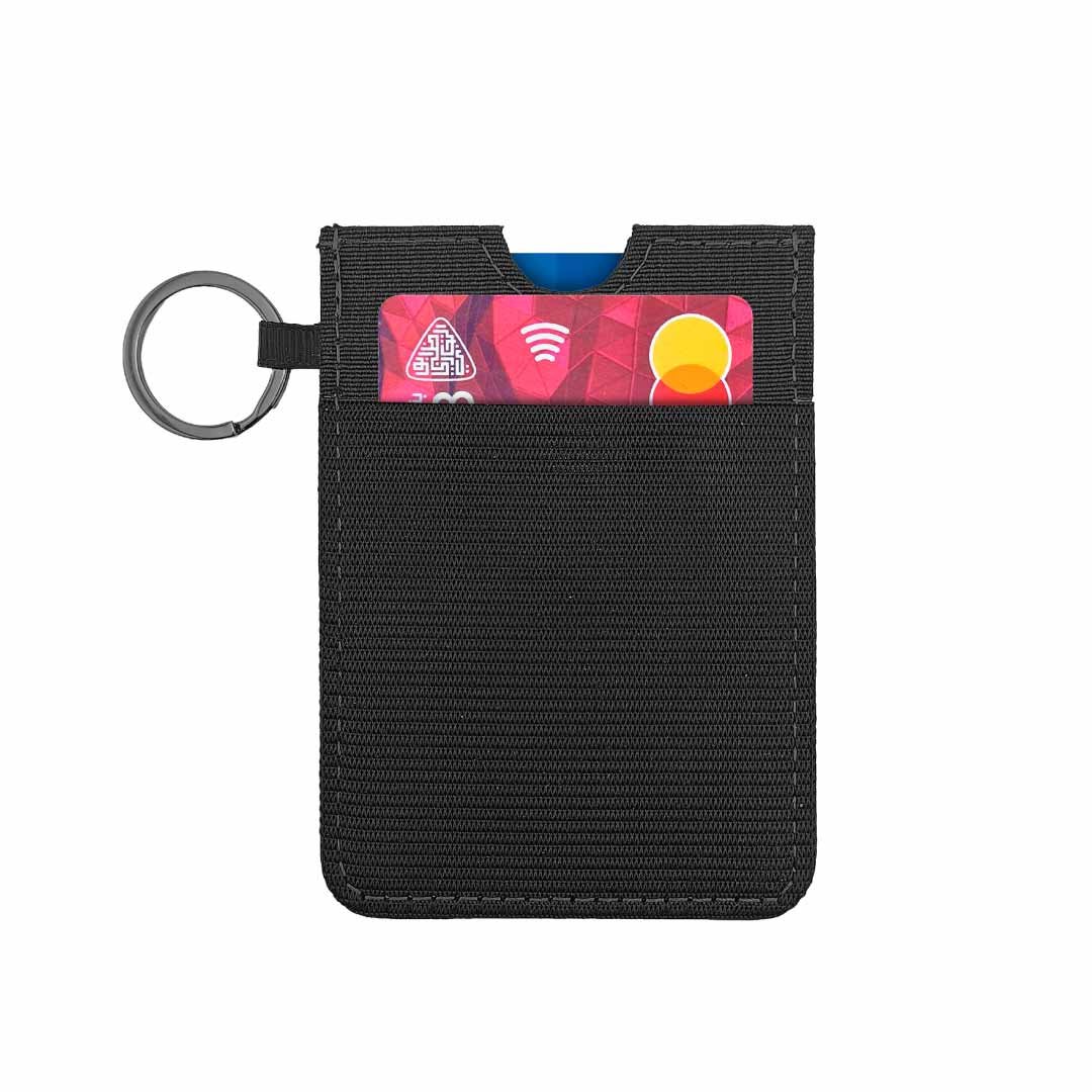 LUGANO - Vertical RFID Cardholder Wallet with Keyring - Carbon - Image 4