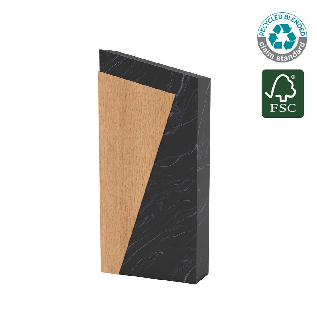 MILOT Waste-to-Wins® Recycled Award Black Swirl