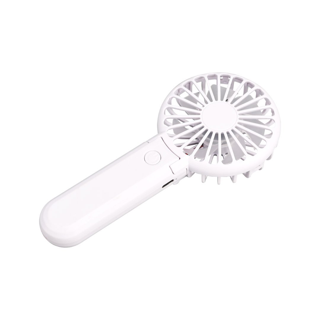 ROTO - Rechargeable Handheld Fan with Foldable Desk Stand - White - Image 4