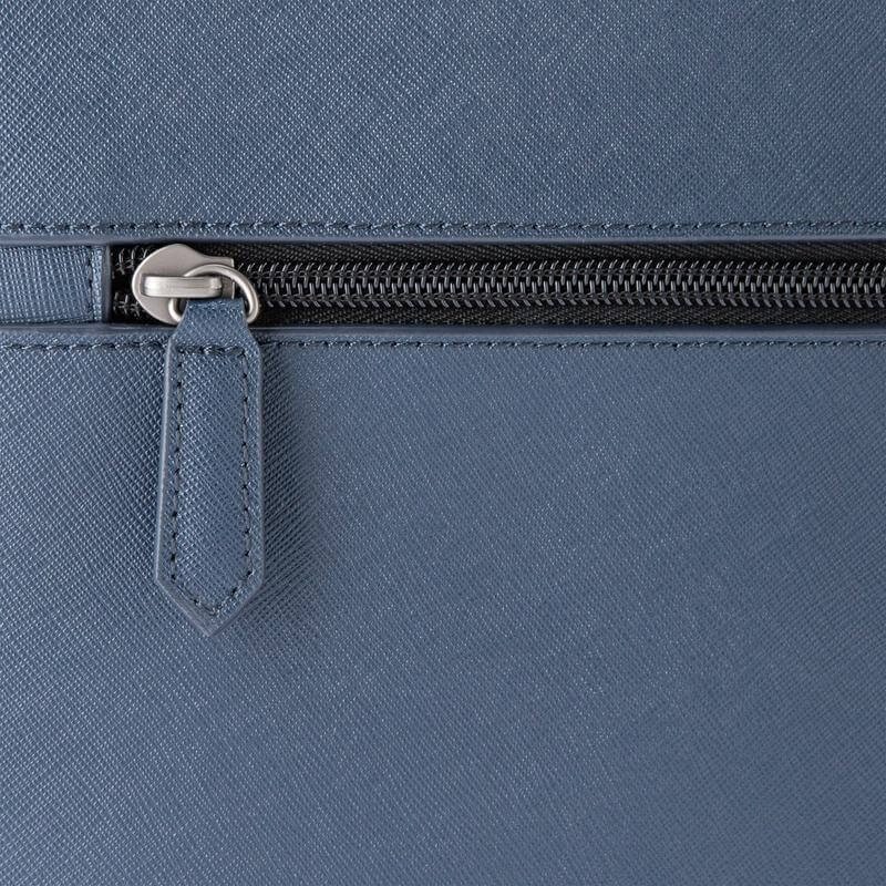 Cross Luxury Leather Backpack - Navy Blue - Image 3
