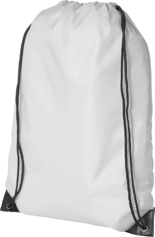 DRASTIN 210D Polyster Drawstring Bag White