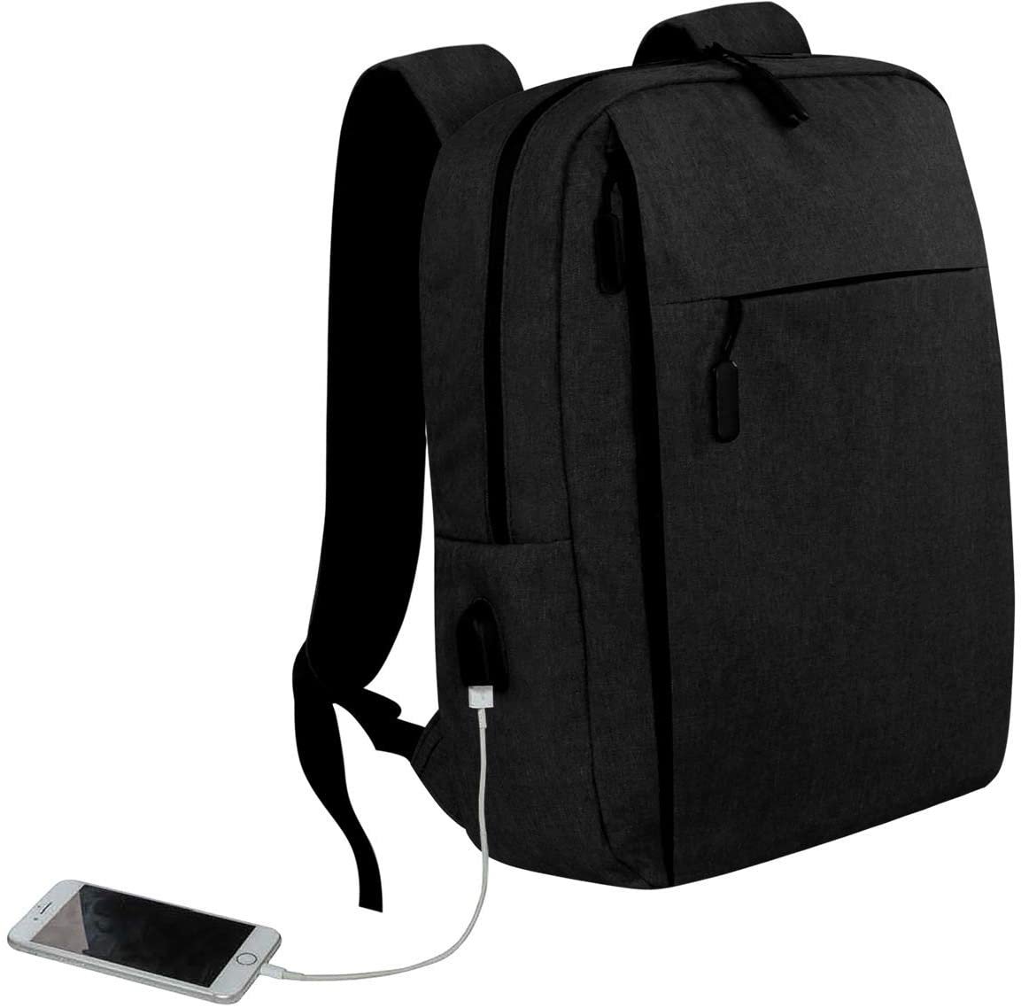 MALACCA - Giftology 14" Laptop Backpack 10L - Black (Anti-bacterial) - Image 2