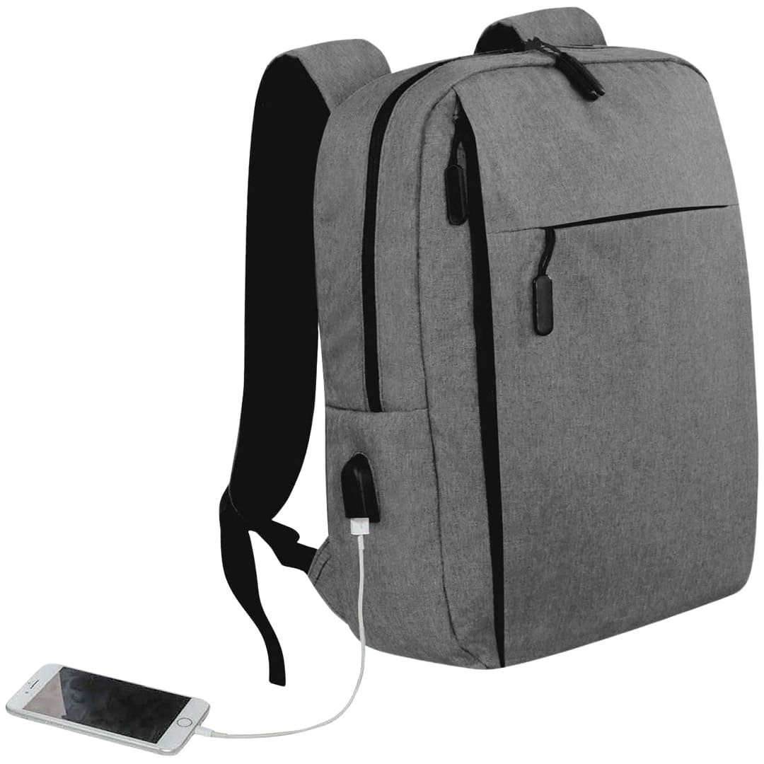 MALACCA - Giftology Laptop Backpack 12L - Grey (Anti-bacterial) - Image 3