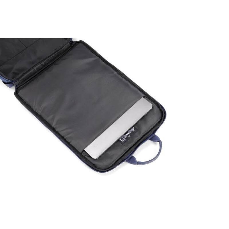 SANOK - CHANGE Collection Slim RPET 15.6" Laptop Backpack - Blue - Image 3