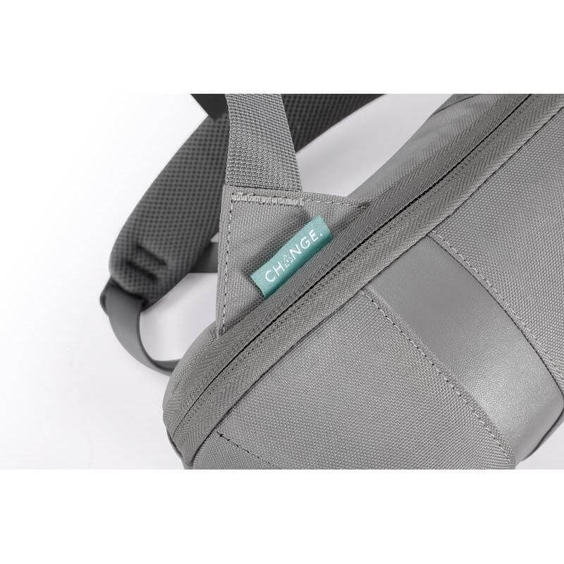 SANOK - CHANGE Collection Slim RPET 15.6" Laptop Backpack - Grey - Image 6