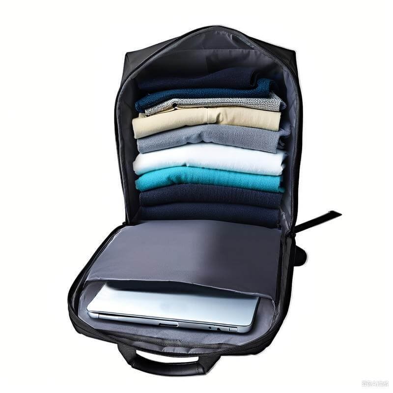 DURHAM - Santhome 15.6" Laptop Backpack - Black - Image 3