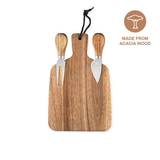 CUCINA eco-neutral® Wooden Serving Board with 2 Knives