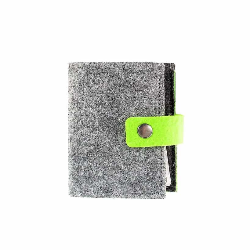Eco-neutral Felt Cards Holder Light Grey