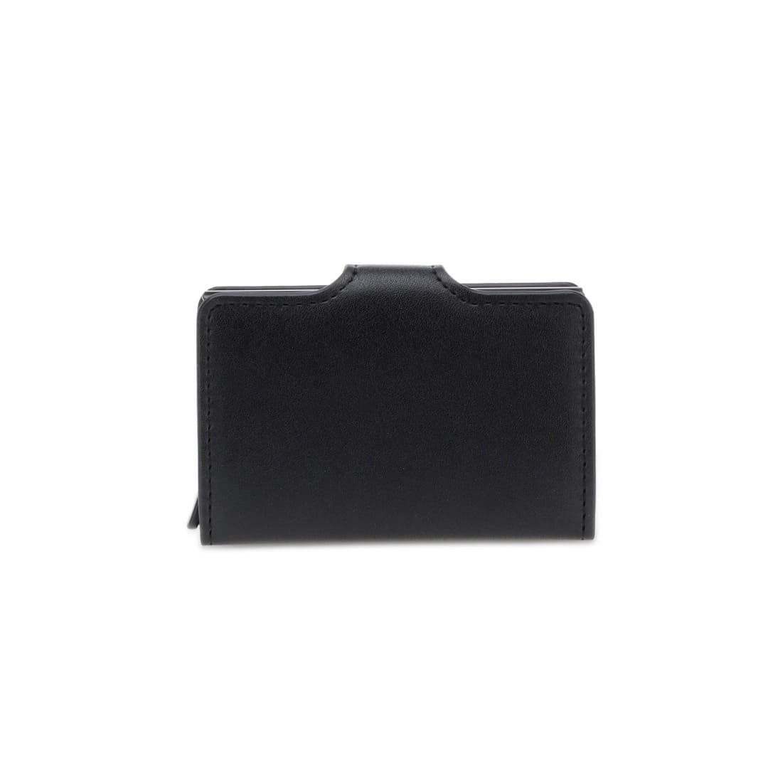 FLORINA - RFID PU Slim Cardholder Wallet - Black - Image 3