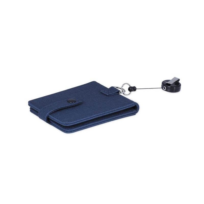 KOLN - Santhome ID Cardholder with Reel Badge - Navy Blue - Image 5