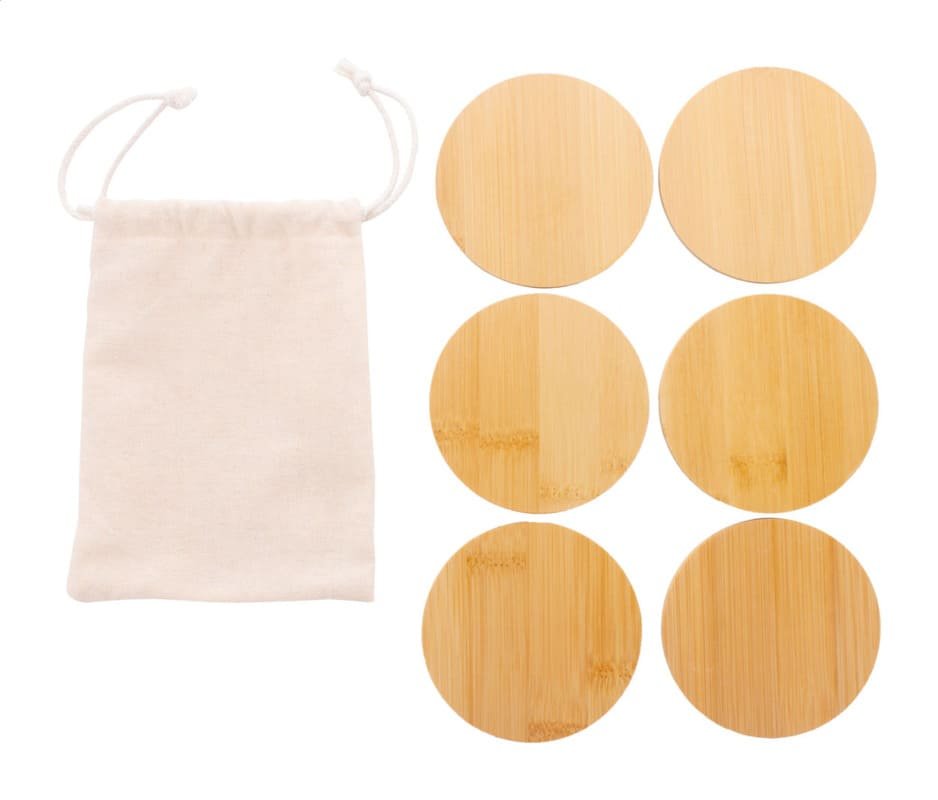BAMBI SET - eco-neutral Set of 6 Bamboo Coasters - Image 2