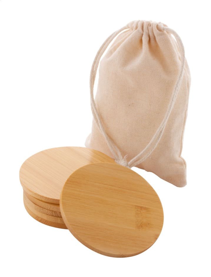 BAMBI SET - eco-neutral Set of 6 Bamboo Coasters - Image 3