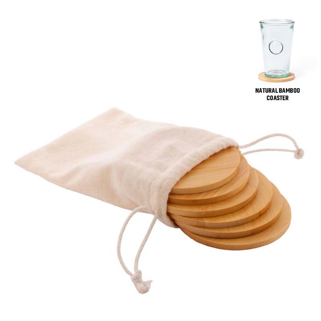 BAMBI SET eco-neutral Set of 6 Bamboo Coasters
