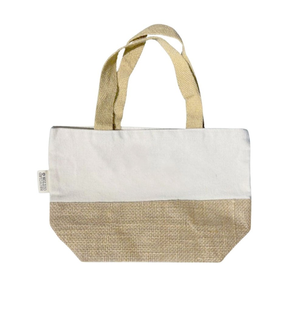 FARUM GRS-certified Recycled Cotton-Jute Mini Bag Natural