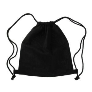 RINGE - Cotton Drawstring Bag - Black