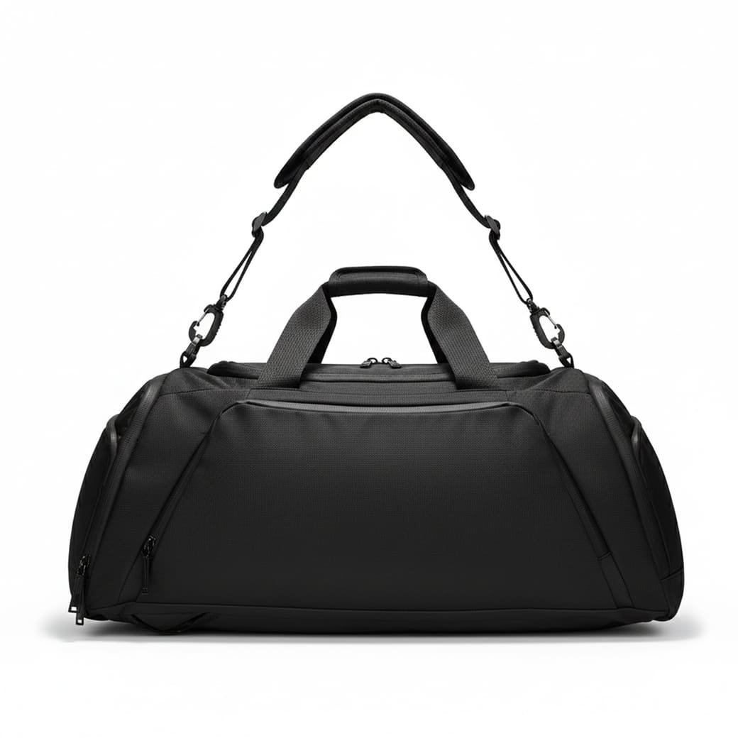DOVER - Santhome Sports Travel Duffel Backpack - Black - Image 2