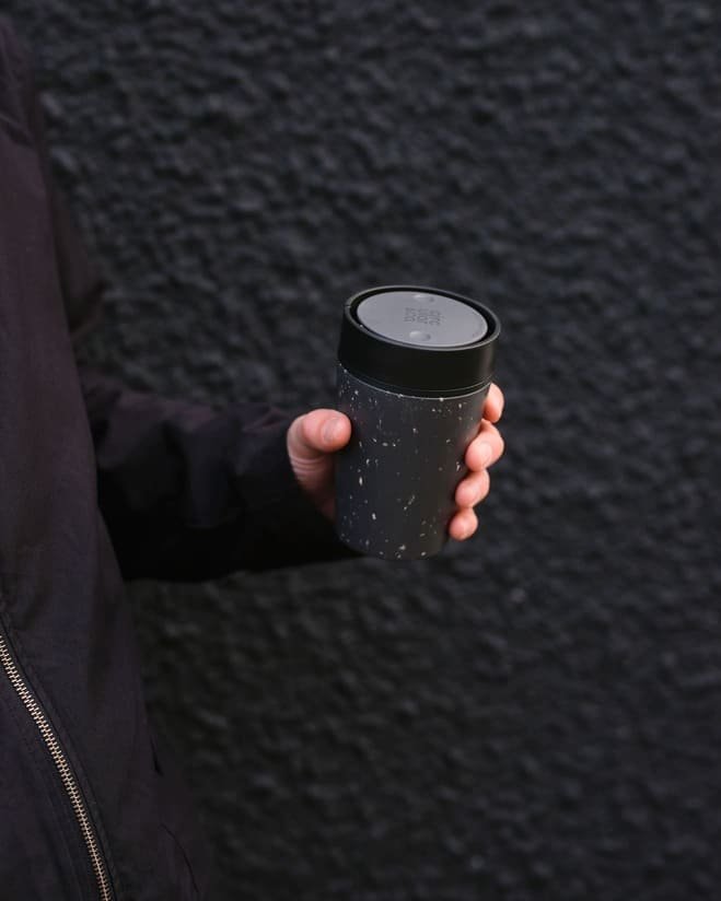 Circular Cup 8oz Grey & Ink - Image 5
