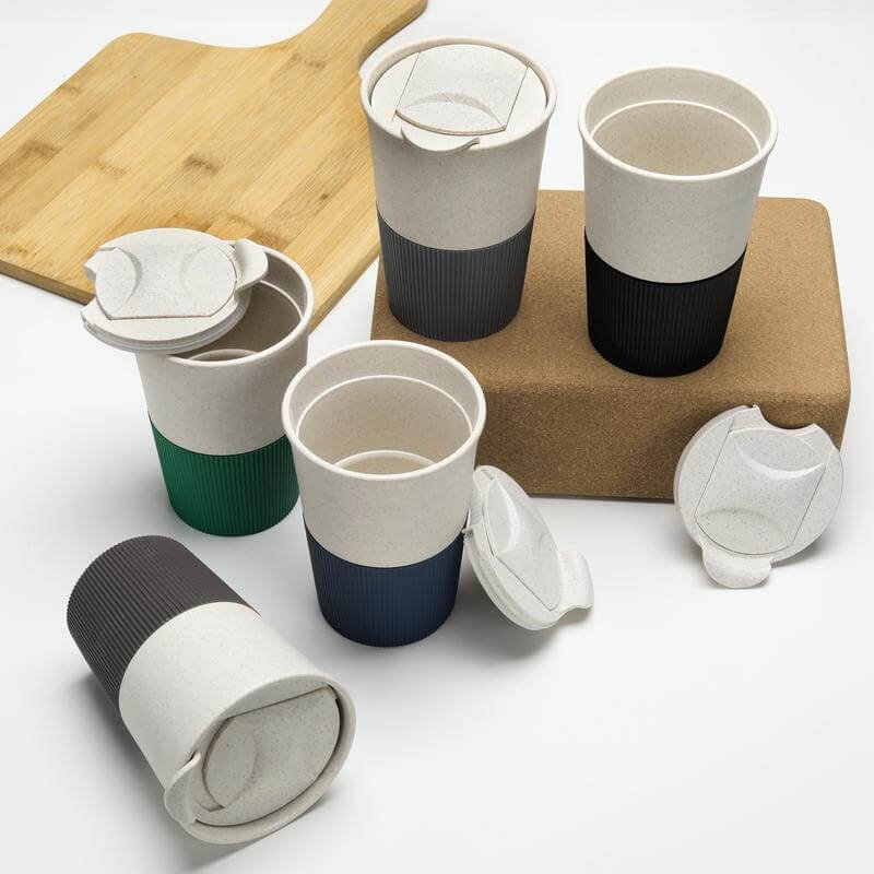 MALTA - Reusable Wheatstraw Cup 350ml - Black - Image 3