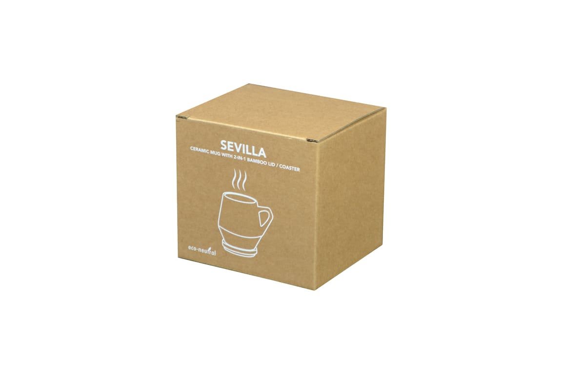 SEVILLA - eco-neutral Ceramic Mug with Bamboo Lid - Black - Image 6