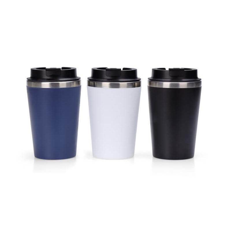 MOSS - Giftology Steel/PP Double Wall Tumbler - 350ml - Black - Image 6