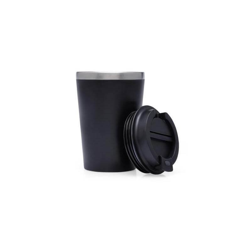 MOSS - Giftology Steel/PP Double Wall Tumbler - 350ml - Black - Image 3