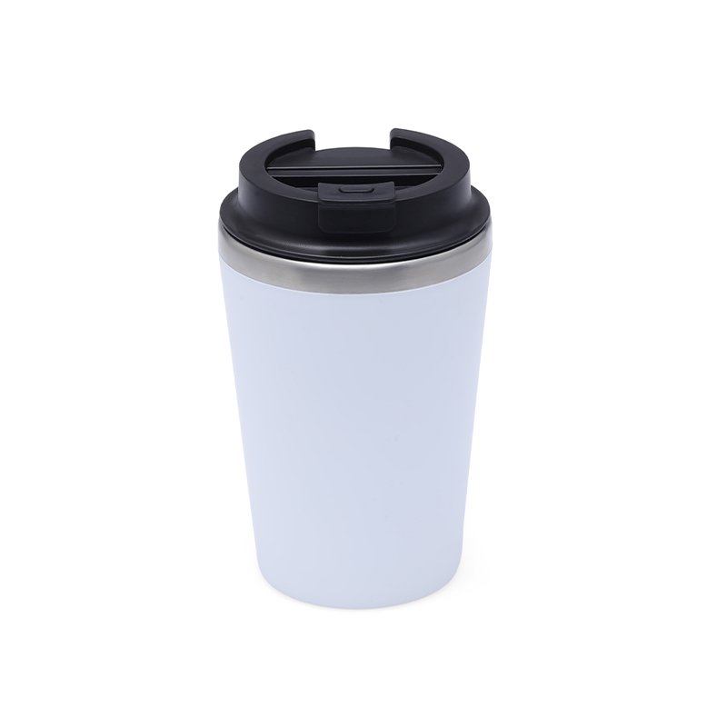 MOSS Steel/PP Double Wall Tumbler 350ml White
