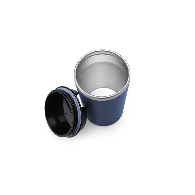 MOSS - Giftology Steel/PP Double Wall Tumbler - 350ml - Navy Blue - Image 4