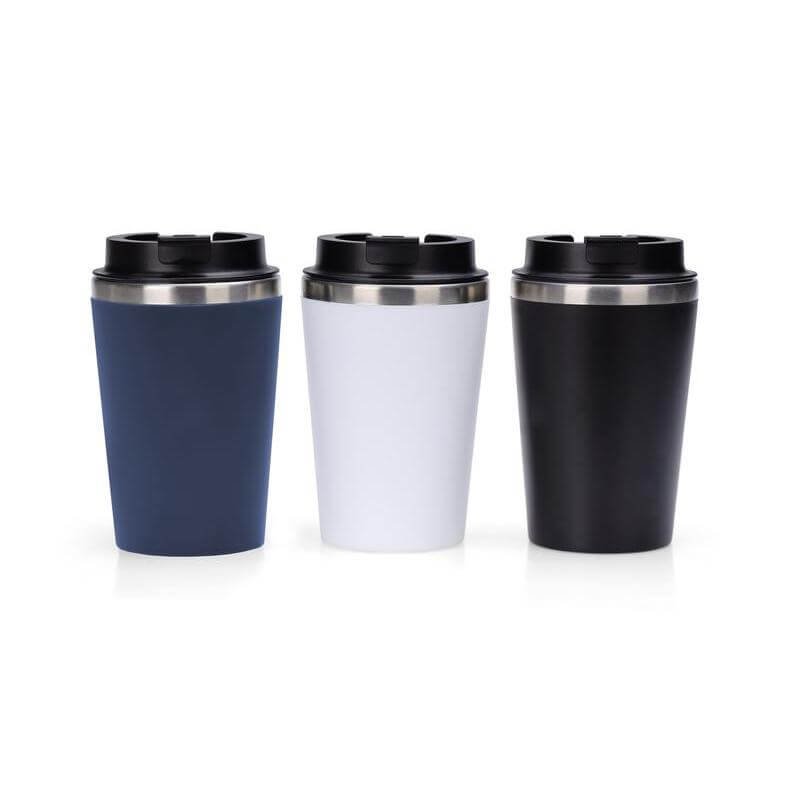 MOSS - Giftology Steel/PP Double Wall Tumbler - 350ml - Navy Blue - Image 6