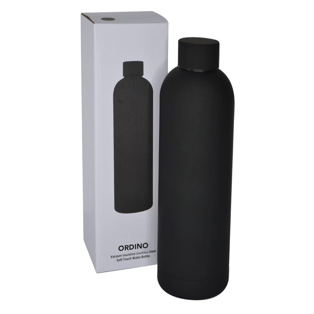 ORDINO - Soft Touch Insulated Water Bottle - 750ml - Black - Image 2