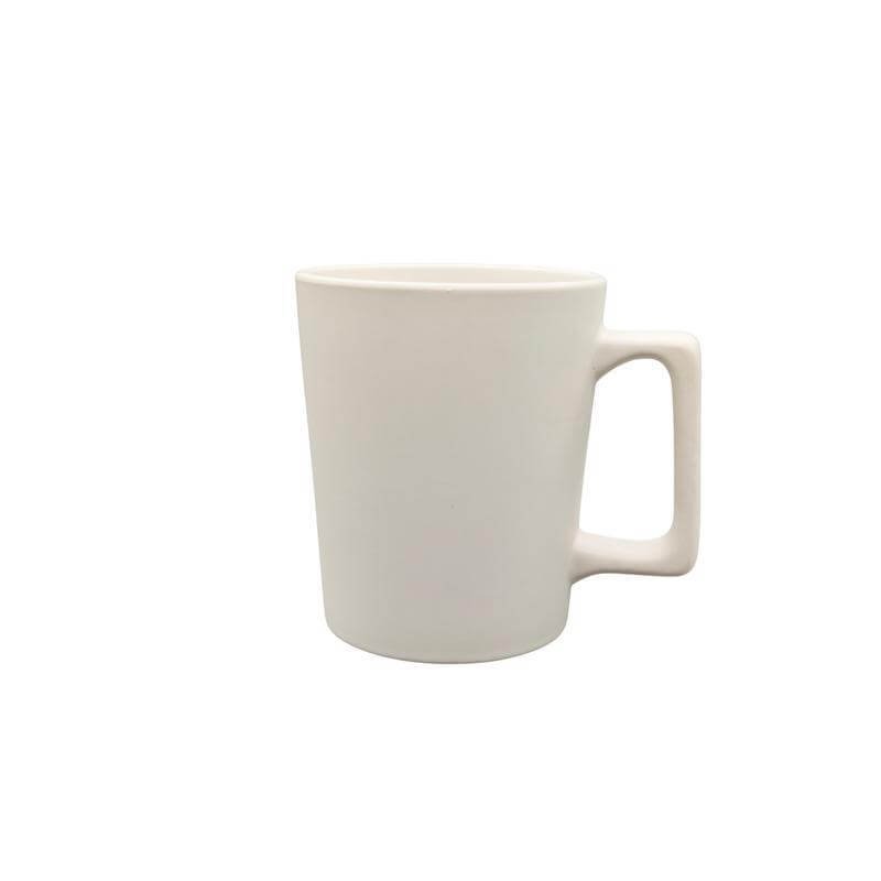 FALLO Ceramic Cup with Wide Grip 400 ml White