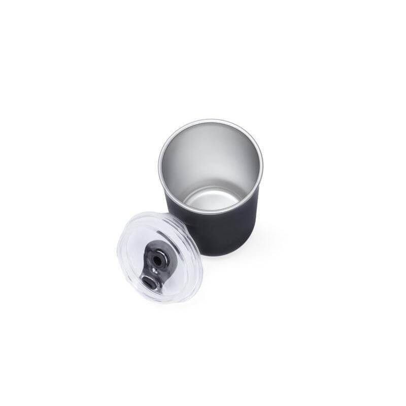 NIMI - Giftology Double Wall Travel Mug 300ml - Black - Image 4