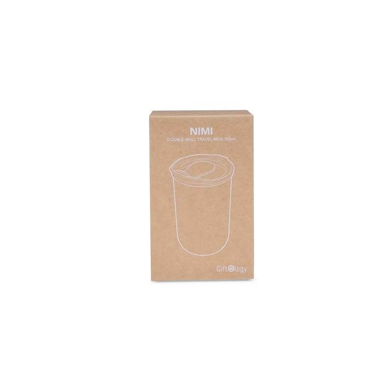 NIMI - Giftology Double Wall Travel Mug 300ml - Black - Image 2