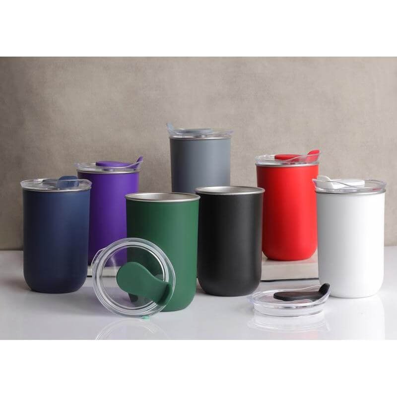 NIMI - Giftology Double Wall Travel Mug 300ml - Black - Image 5