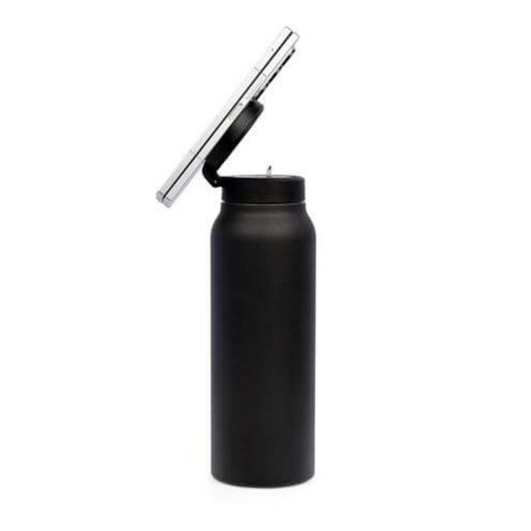FERRO - Giftology Double Walled Vacuum Bottle with Mag Holder - Black - Image 3