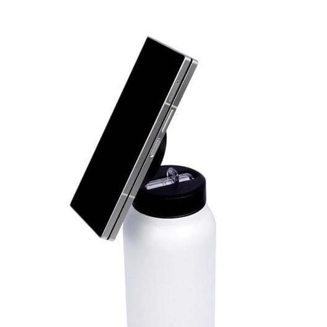 FERRO - Giftology Magnetic Phone Holder Water Bottle 760ml - White - Image 4