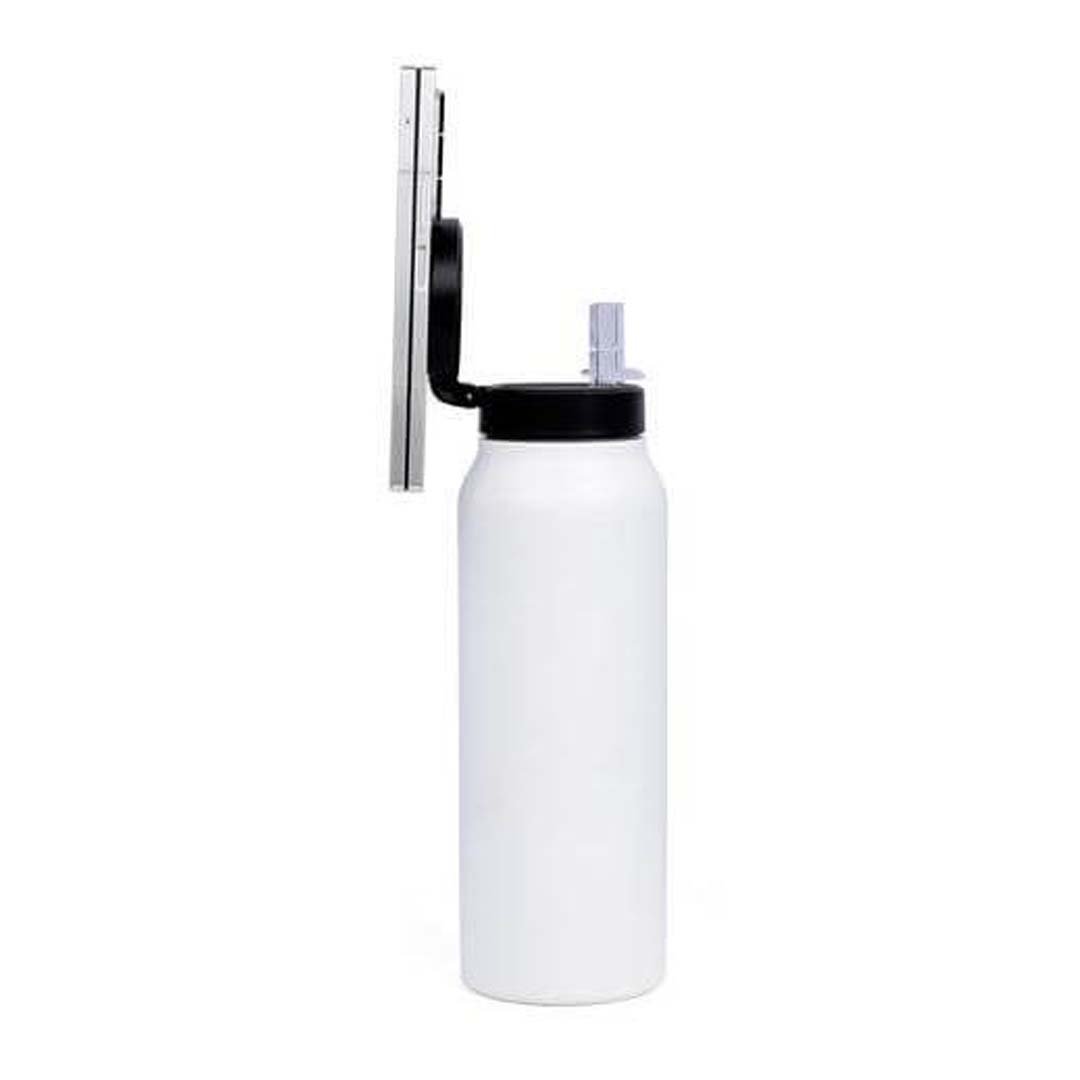 FERRO - Giftology Magnetic Phone Holder Water Bottle 760ml - White - Image 3